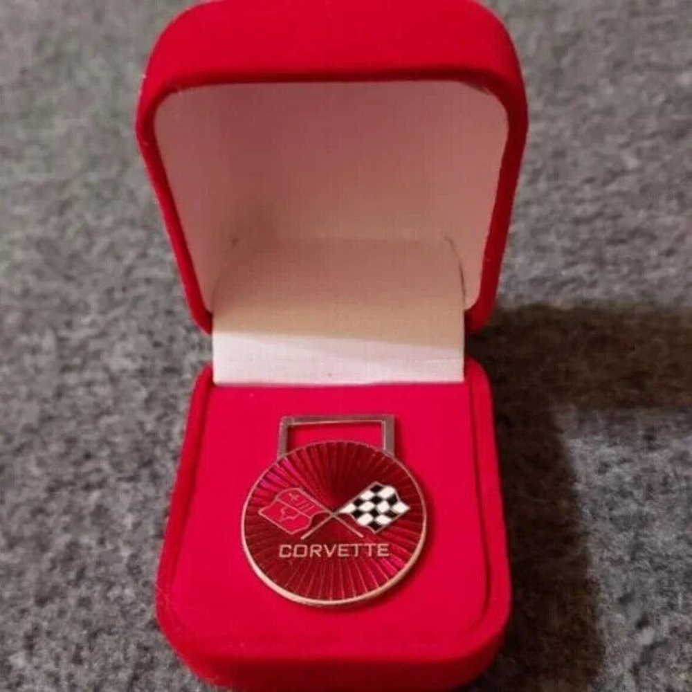 Vintage C1 (1953-1962) Corvette Emblem Key Chain/Pendant/ Ornament NIB